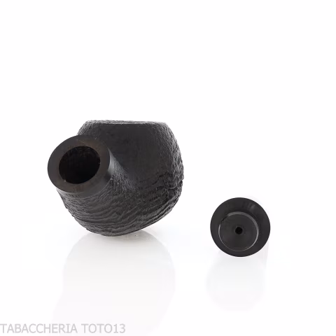 Reverse Series Pfeife, Apple Bent, Reverse Calabash, sandgestrahltes Bruyèreholz - Tabakpfeifen