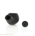 Pipa serie Reverse forma Apple curva reverse calabash radica sabbiata - Pipe