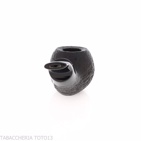 Pipa serie Reverse forma Apple curva reverse calabash radica sabbiata - Pipe