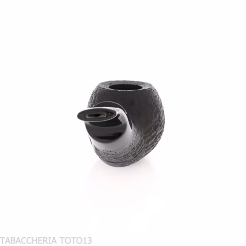 Reverse Series Pipe, Apple Bent, Reverse Calabash, Sandblasted Briar - Tobacco Pipes - Natural root