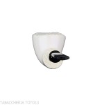 Bent Dublin pipe in sea foam, glossy white Meerschaum - Tobacco Pipes - Sea foam - seppiolite