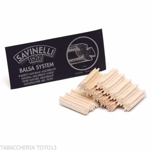 Filtri balsa 9 mm by Savinelli confezione singola da 15 pz.-Filtri & Frangifumo