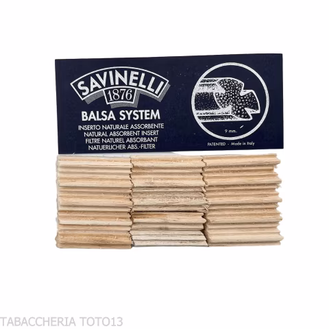 Savinelli's balsa filter 9mm for pipes - Accessories for tobacco pipes - Wood