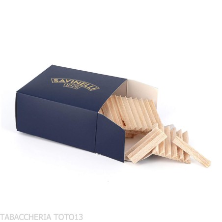 Filtros de balsa 6 mm de Savinelli paquete individual de 100 uds. - Accesorios para pipas de tabaco