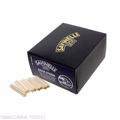 Balsa Filters 9 mm  by Savinelli, single pack of 50-Filters For Pipe Tobacco