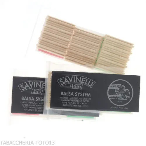 Filtros de balsa 9 mm para pipas Savinelli, pack de 3 paquetes - Accesorios para pipas de tabaco