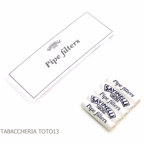 Filtros Savinelli diámetro 9 mm en bolsita de 5 piezas-Filtros para Pipas de tabaco