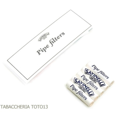 Filtros Savinelli diámetro 9 mm en bolsita de 5 piezas - Accesorios para pipas de tabaco