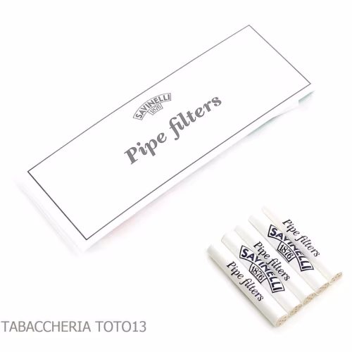 Filtres Savinelli diamètre 6 mm en sachet de 5 pièces - Accessoires pour pipes
