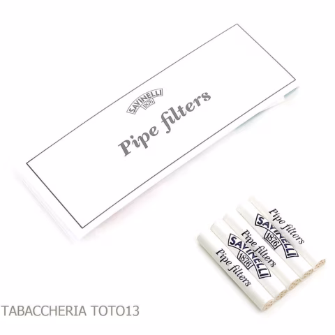 Filtros Savinelli diámetro 6 mm en bolsita de 5 piezas - Accesorios para pipas de tabaco
