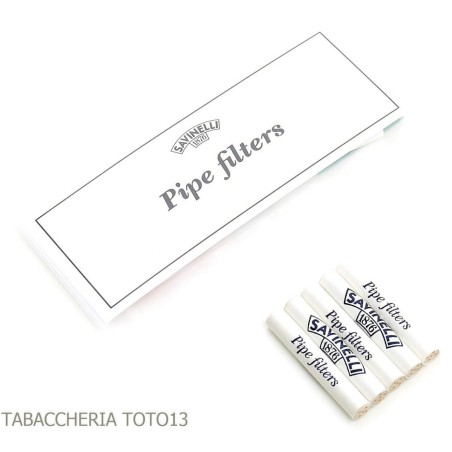 Savinelli Filter Durchmesser 6 mm in Beutel von 5 Stück - Zubehör für Tabakpfeifen