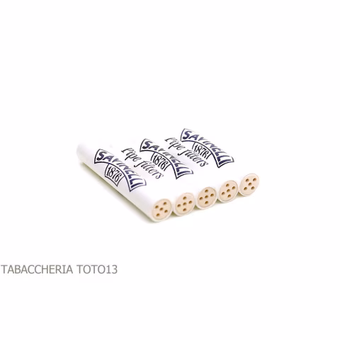 Filtros Savinelli diámetro 6 mm en bolsita de 5 piezas - Accesorios para pipas de tabaco