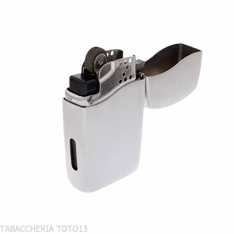 Zippo Azul Encendedor de Gas con Llama Jet, Cromo Satinado-Encendedores Zippo