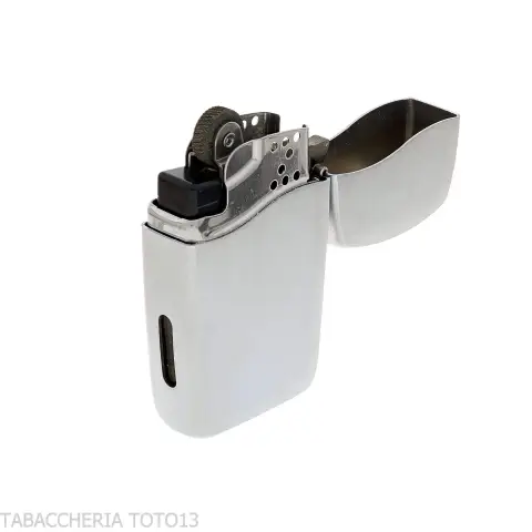Zippo Azul Encendedor de Gas con Llama Jet, Cromo Satinado - Alumbradores