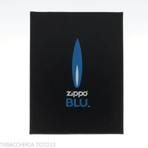 Zippo Azul Encendedor de Gas con Llama Jet, Cromo Satinado - Alumbradores