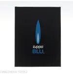 Zippo Azul Encendedor de Gas con Llama Jet, Cromo Satinado - Alumbradores
