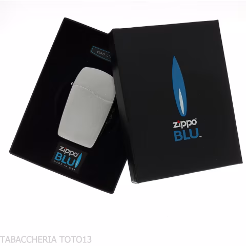 Zippo Azul Encendedor de Gas con Llama Jet, Cromo Satinado-Encendedores Zippo