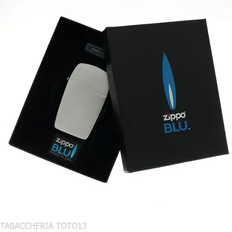 Zippo Azul Encendedor de Gas con Llama Jet, Cromo Satinado - Alumbradores