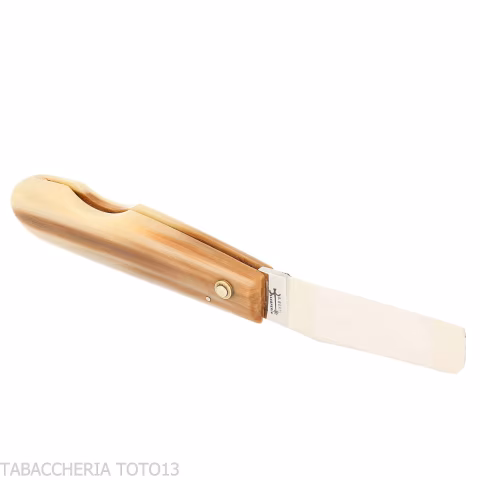 Berti 196 Toscano Cigar Cutter with Ox Horn Handle - Accessories Cigar - Metal, Natural horn