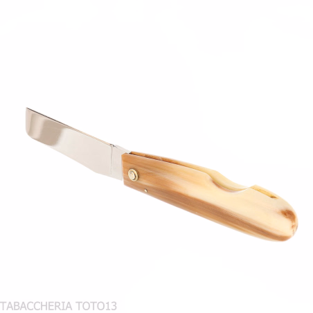 Berti 196 Toscano Cigar Cutter with Ox Horn Handle - Accessories Cigar - Metal, Natural horn