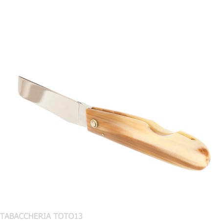 Coupe-cigares Berti 196 Toscano avec manche en corne de bœuf - Accessoires Cigare - Métal, Corne naturelle