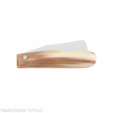 Berti 196 Toscano Cigar Cutter with Ox Horn Handle - Accessories Cigar - Metal, Natural horn