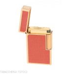 St. Dupont Line 1 Lighter, Contemporary Pink Lacquer, Gold-Plated - Lighters - Brass