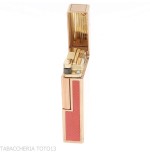 St. Dupont Line 1 Lighter, Contemporary Pink Lacquer, Gold-Plated - Lighters - Brass