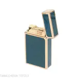 Encendedor St. Dupont Línea 1, Laca Azul Contemporánea, Baño de Oro - Alumbradores