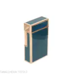 Encendedor St. Dupont Línea 1, Laca Azul Contemporánea, Baño de Oro - Alumbradores
