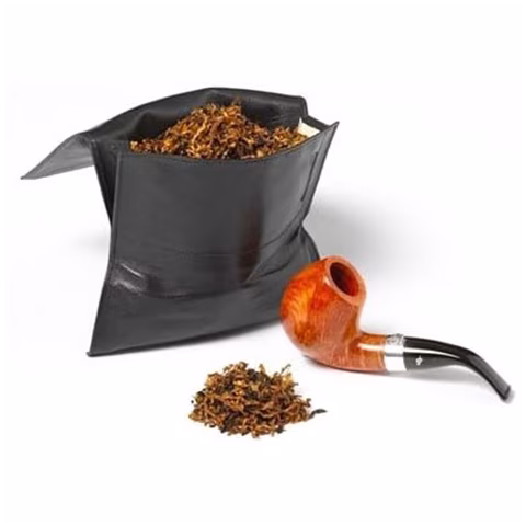 Bolsa enrollable de cuero Peterson con interior de goma-Bolsas para pipas de tabaco