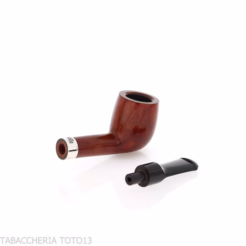Peterson Junior Lovat Terracotta silver mounted Fishtail - Pipe Pour le Tabac - Racine naturelle