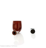 Peterson Junior Lovat Terracotta silver mounted Fishtail - Pipe Pour le Tabac - Racine naturelle