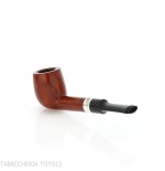 Peterson Junior Lovat Terracotta silver mounted Fishtail - Pipe Pour le Tabac - Racine naturelle
