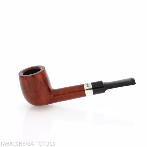 Peterson Junior Lovat Terracotta silver mounted Fishtail - Pipe Pour le Tabac - Racine naturelle