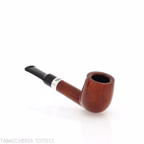 Peterson Junior Lovat Terracotta silver mounted Fishtail - Pipe Pour le Tabac - Racine naturelle