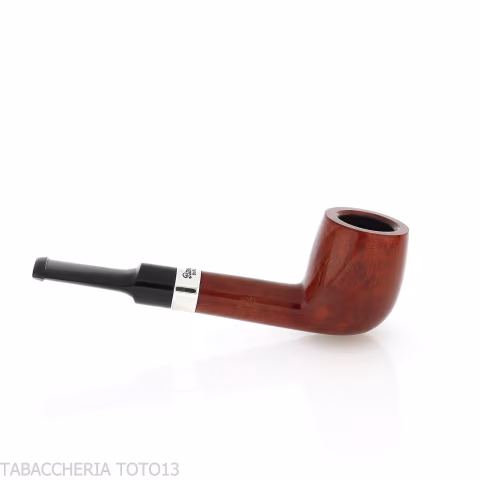 Peterson Junior Lovat Terracotta silver mounted Fishtail - Pipe Pour le Tabac - Racine naturelle