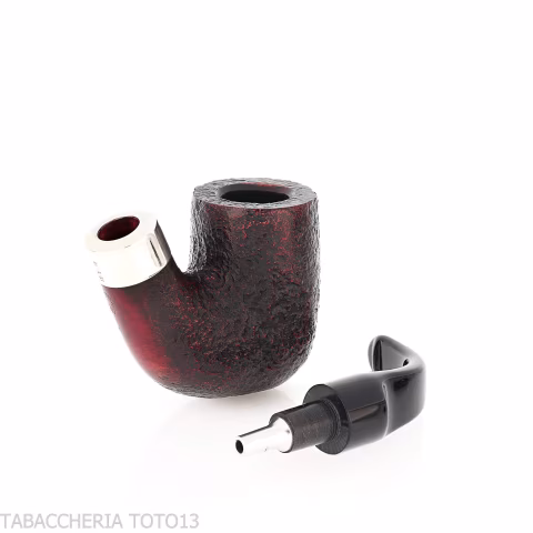 Peterson Pub pipe Sandblasted Oom Paul P-lip - Pipe
