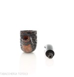 Peterson Aran 01 Bent Pot Rusticated Fishtail - Pipe Pour le Tabac - Racine naturelle