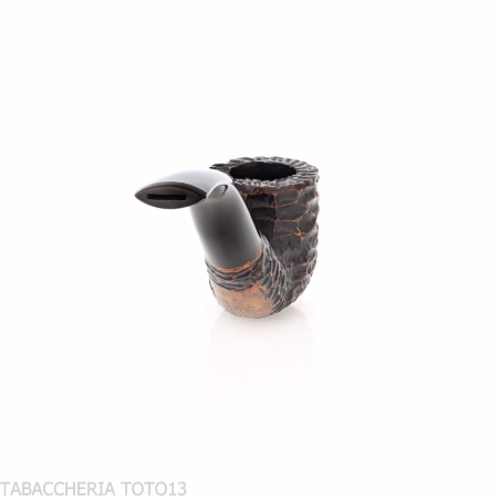 Peterson Aran 01 Bent Pot Rusticated Fishtail - Pipe Pour le Tabac - Racine naturelle