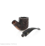 Peterson Aran 01 Bent Pot Rusticated Fishtail - Pipe Pour le Tabac - Racine naturelle
