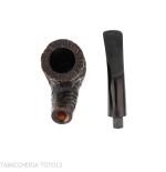 Peterson Aran 01 Bent Pot Rusticated Fishtail - Pipe Pour le Tabac - Racine naturelle
