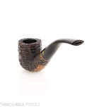 Peterson Aran 01 Bent Pot Rusticated Fishtail - Pipe Pour le Tabac - Racine naturelle