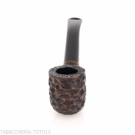 Peterson Aran 01 Bent Pot Rusticated Fishtail - Pipe Pour le Tabac - Racine naturelle