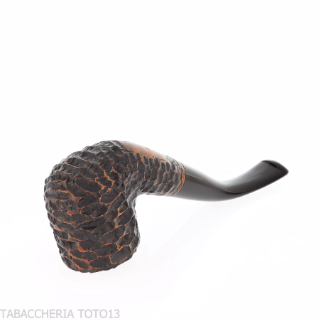 Peterson Aran 01 Bent Pot Rusticated Fishtail - Pipe Pour le Tabac - Racine naturelle
