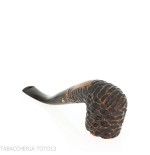 Peterson Aran 01 Bent Pot Rusticated Fishtail - Pipe Pour le Tabac - Racine naturelle