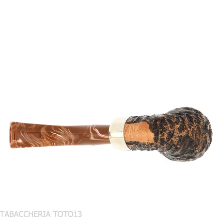 Peterson Derry Rusticated 230 Fishtail shape Bent Billiard-Peterson