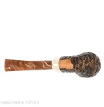 Peterson Derry Rusticated 230 Fishtail shape Bent Billiard-Peterson