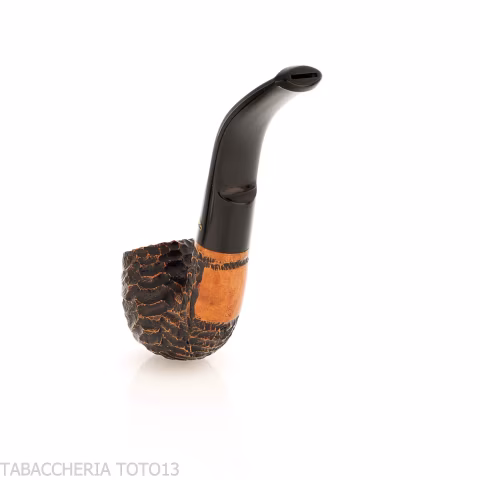 Peterson Aran 230 Bent Billiard Rusticated Fishtail-Peterson