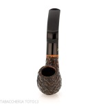 Peterson Aran 230 Bent Billiard Rusticated Fishtail-Peterson